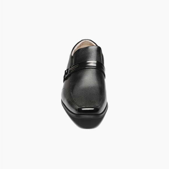 Men's BEAU Black Leather Loafers - Picture 7 of 10